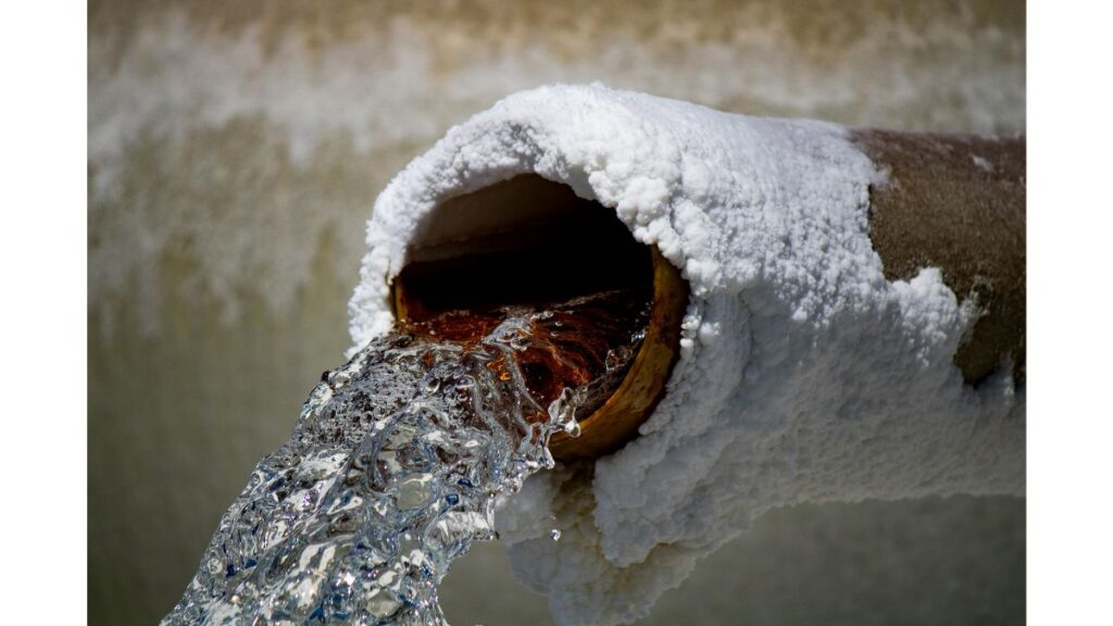 Industrial pipes and water infrastructure equipment at a utility facility
